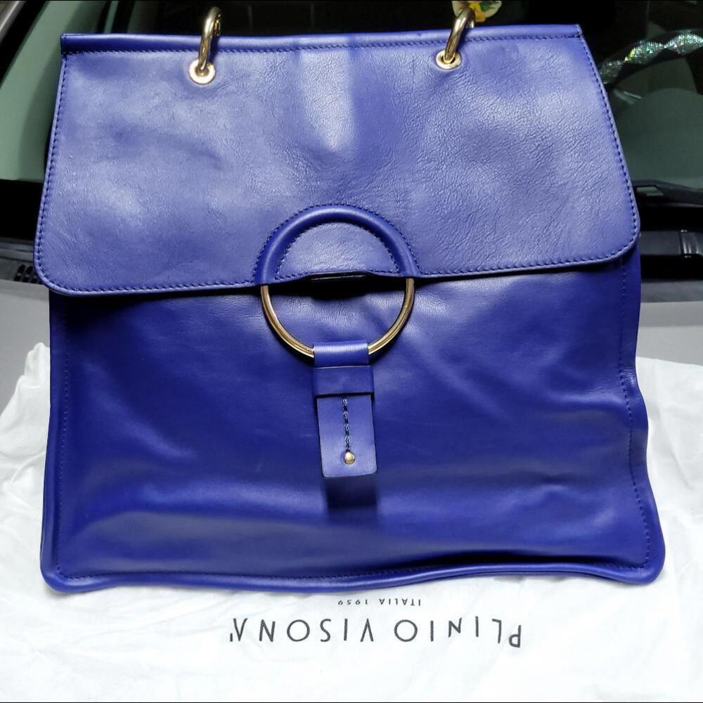 Plinio Visona ITALIAN Leather Purse Satchel Crossbody Handbag